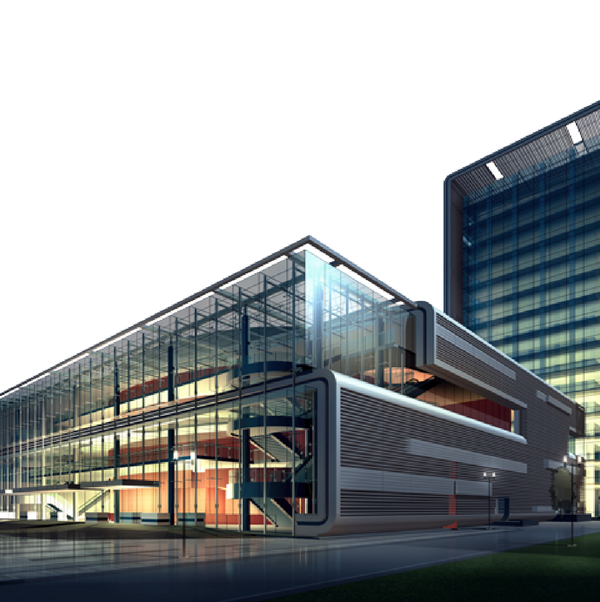 Office building representing in-house courses